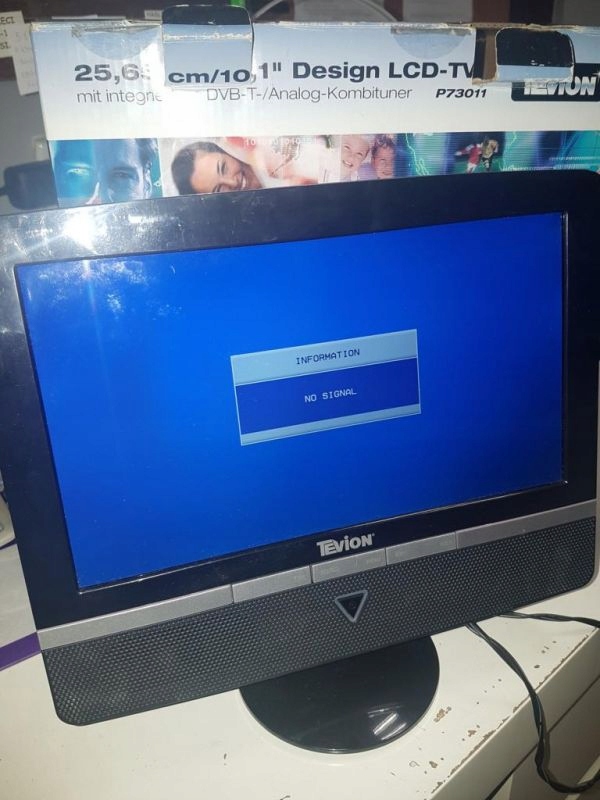 PRZENOŚNY TELEWIZOR LCD 10,1'' TEVION KOMPLET