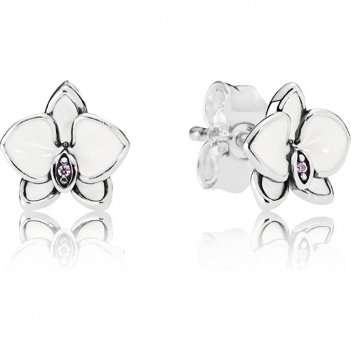 Pandora  Kolczyki  orchidea 290749EN12  S925 ALE 