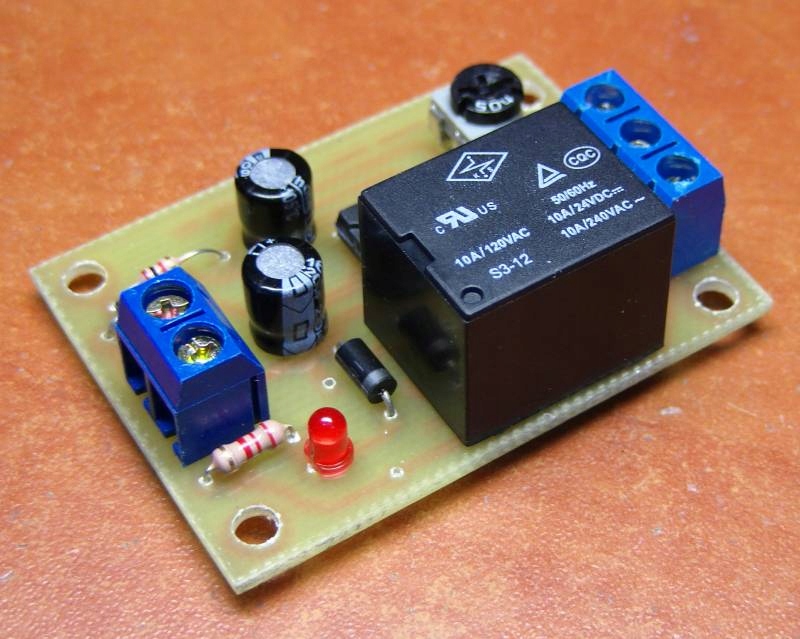 Przekaźnik Czasowy Opóźniacz Zwł. 1-60sek 12V 10A