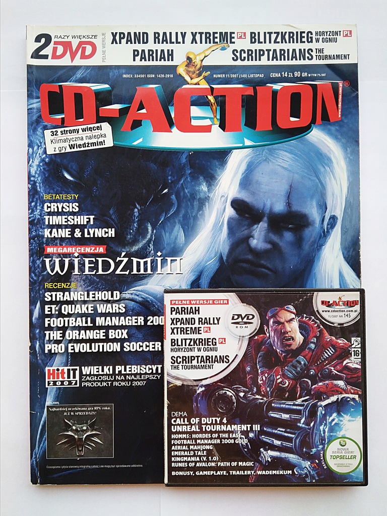 Cd-Action nr145 11/2007 Gazeta z grami na DVD