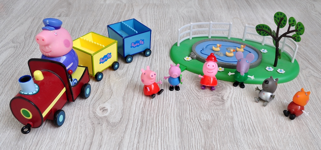 Świnka Peppa Plac Zabaw Pociąg Ciuchcia Danny Pies