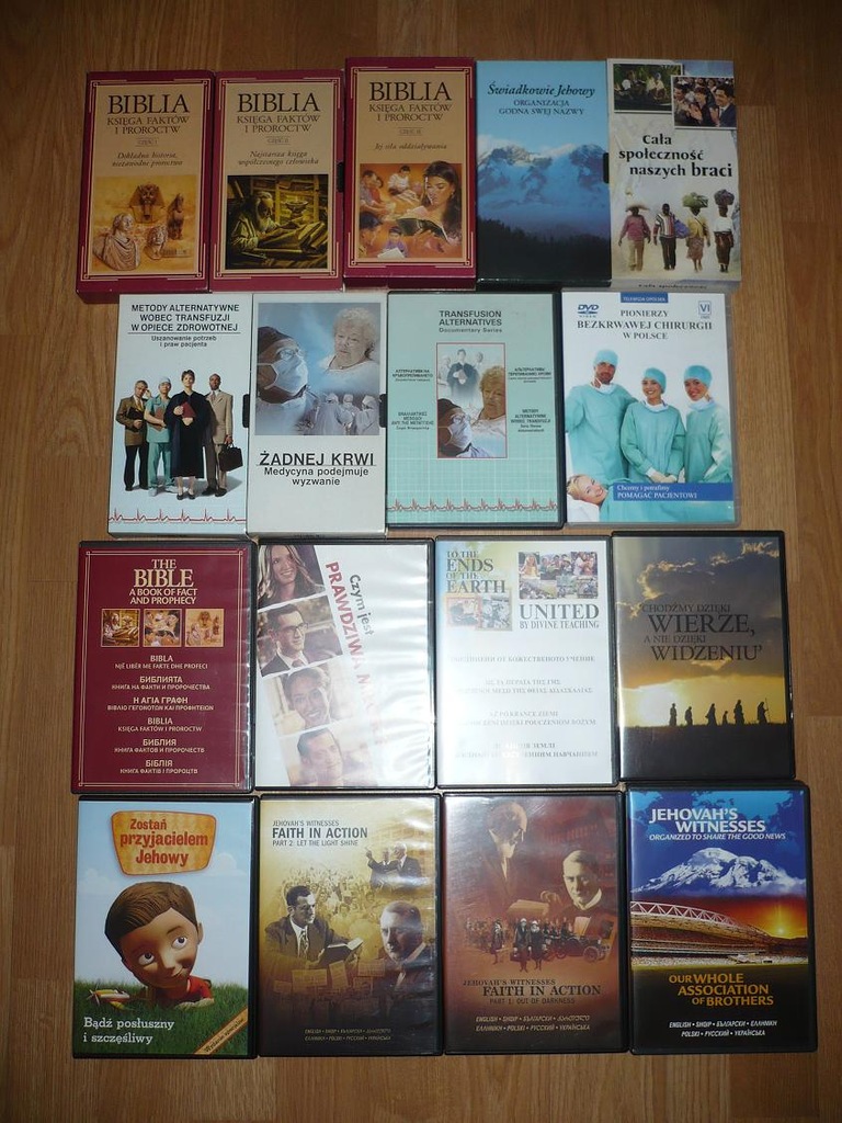 Jehowy lasety video i DVD 17szt OKAZJA - 7107812815 - oficjalne archiwum  Allegro