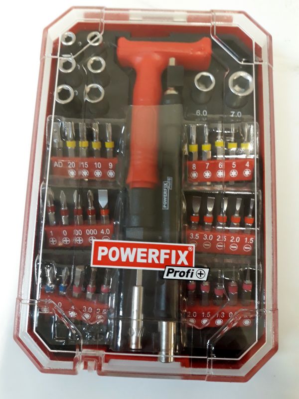 ZESTAW BITÓW I NASADEK POWERFIX PROFI JAK NOWY