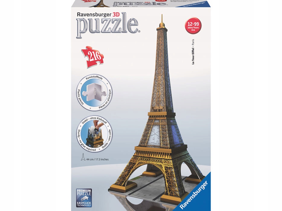RAVENSBURGER Puzzle 3D Wieża Eiffla 125562