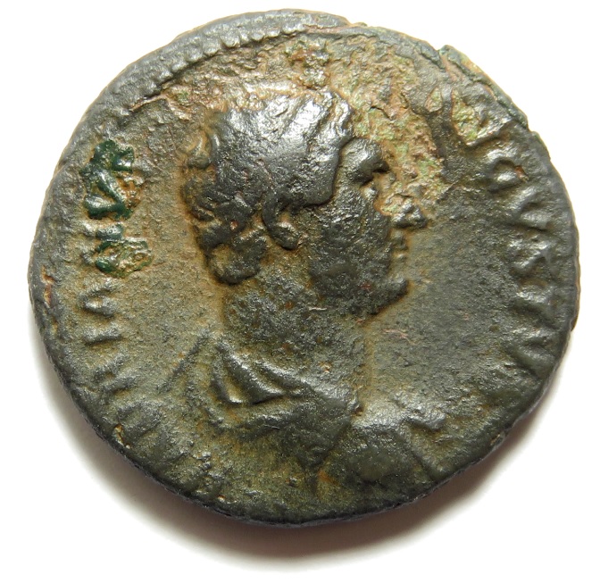 AC- HADRIAN (117-138), as, CLEMENTIA, Rzym, 10g.!