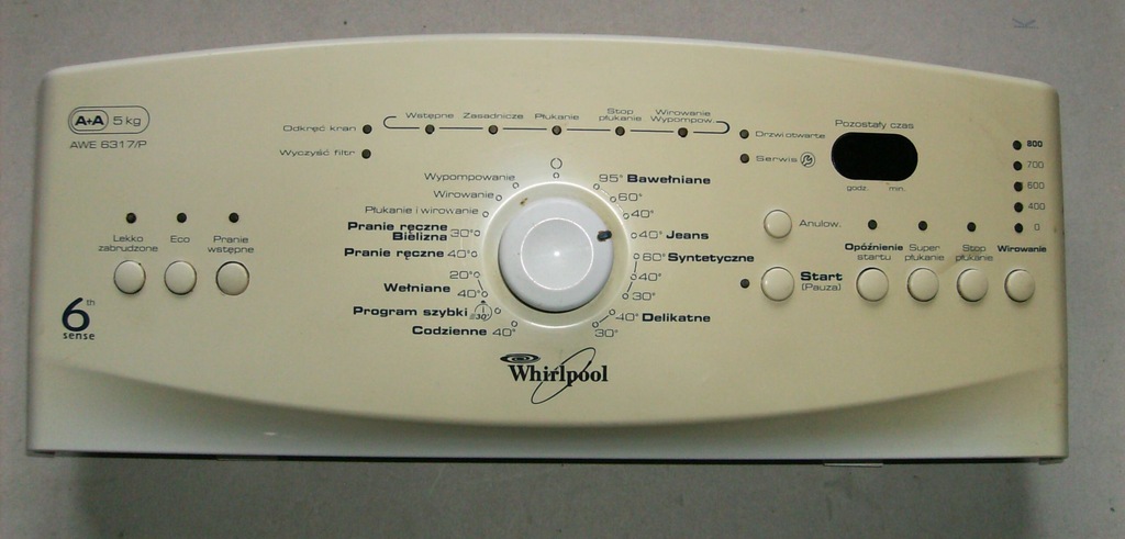 Moduł programator pralki Whirlpool AWE 6317