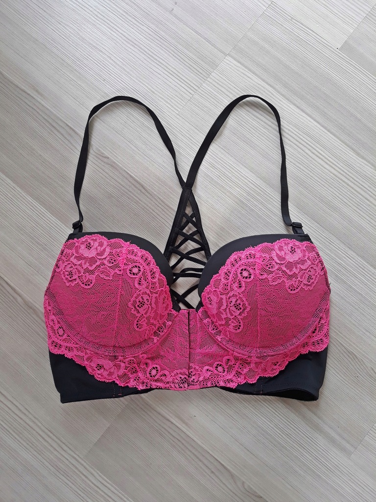 NEW YORKER różowy biustonosz Bralet CENSORED 75B