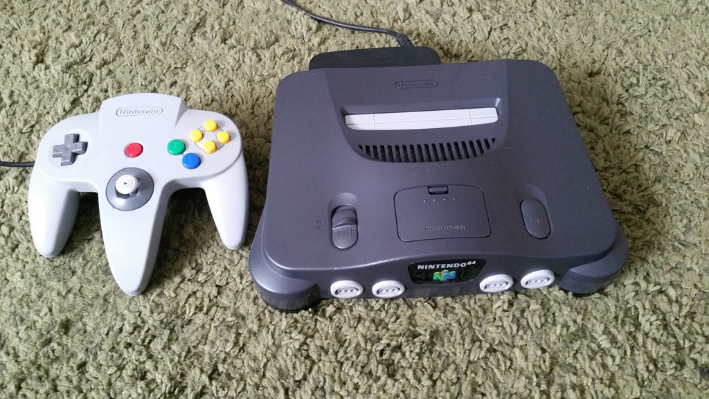 Nintendo 64 pad zasilacz komplet