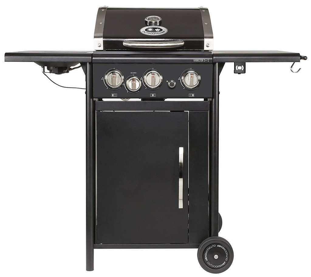 Outdoorchef HAMILTON 3 G + 1 czarny grill gazowy