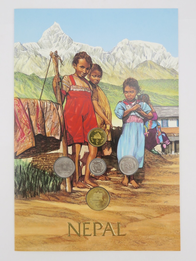 ZESTAW - NEPAL - 5 monet - E347