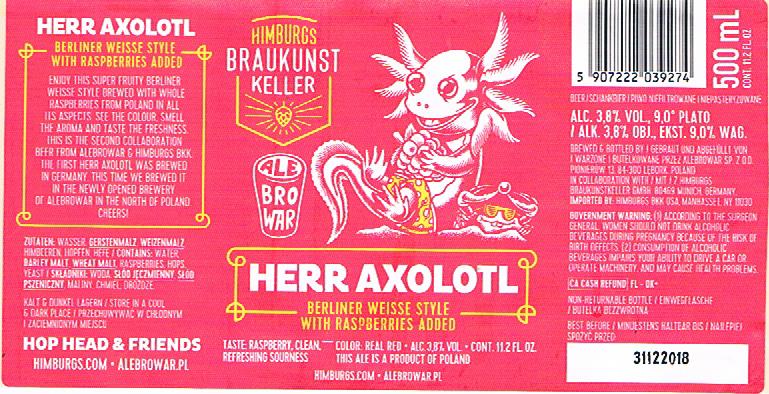 Br. ALEBROWAR Herr Axolotl - używane