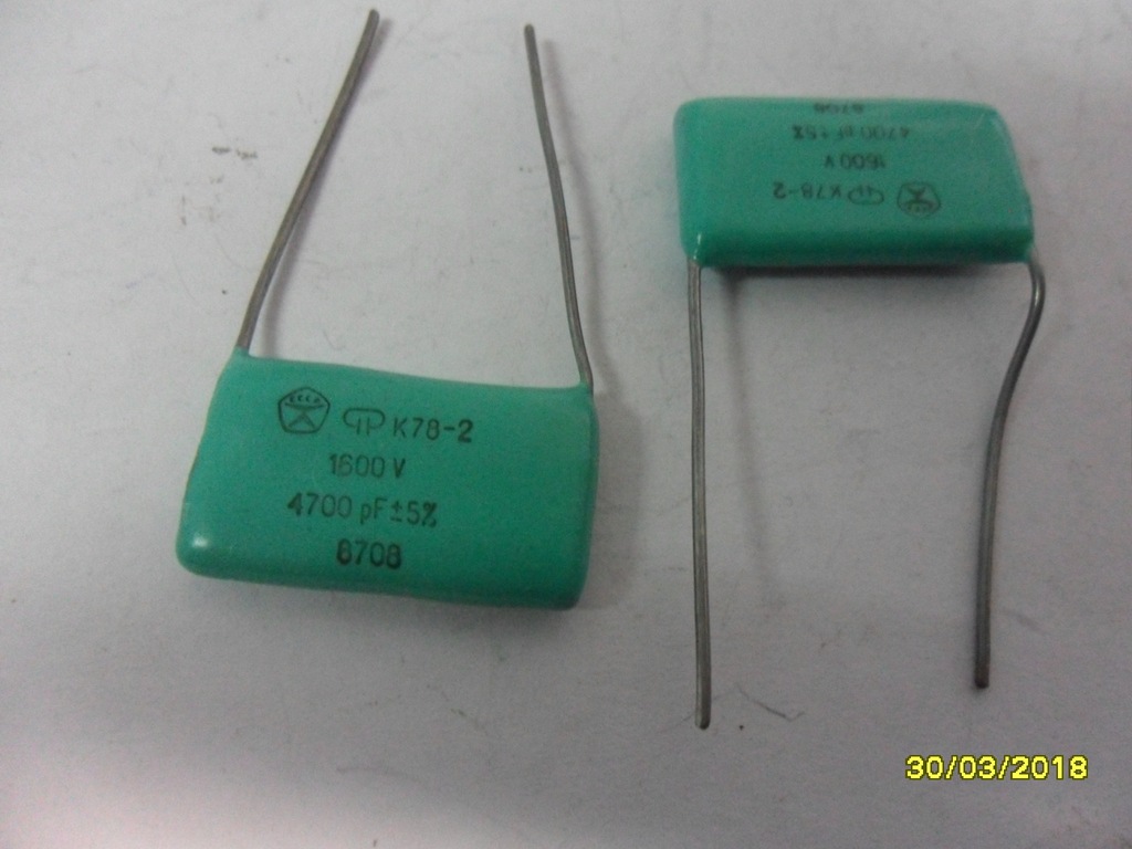 Kondensator 4,7 nF/ 1600V - 2 szt typ K 78-2