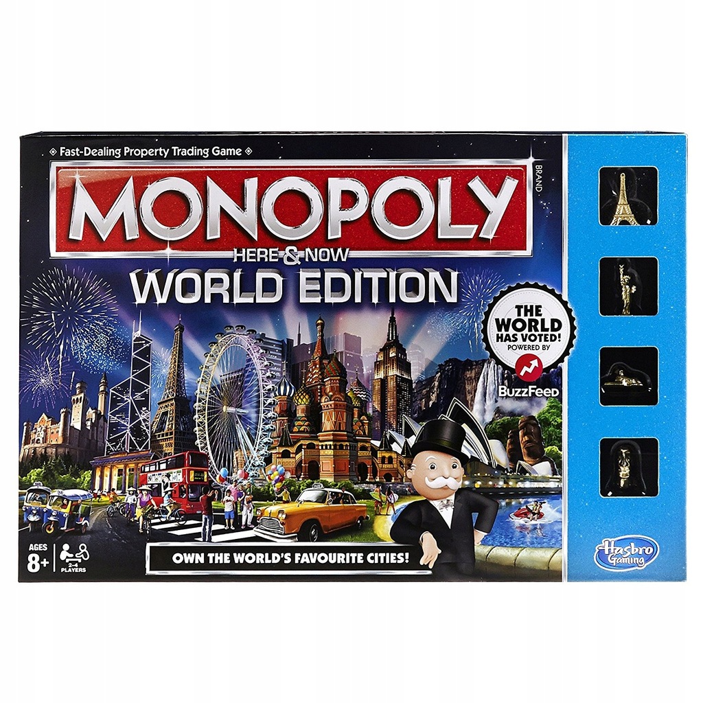 GRA MONOPOLY WORLD EDITION TU I TERAZ HASBRO