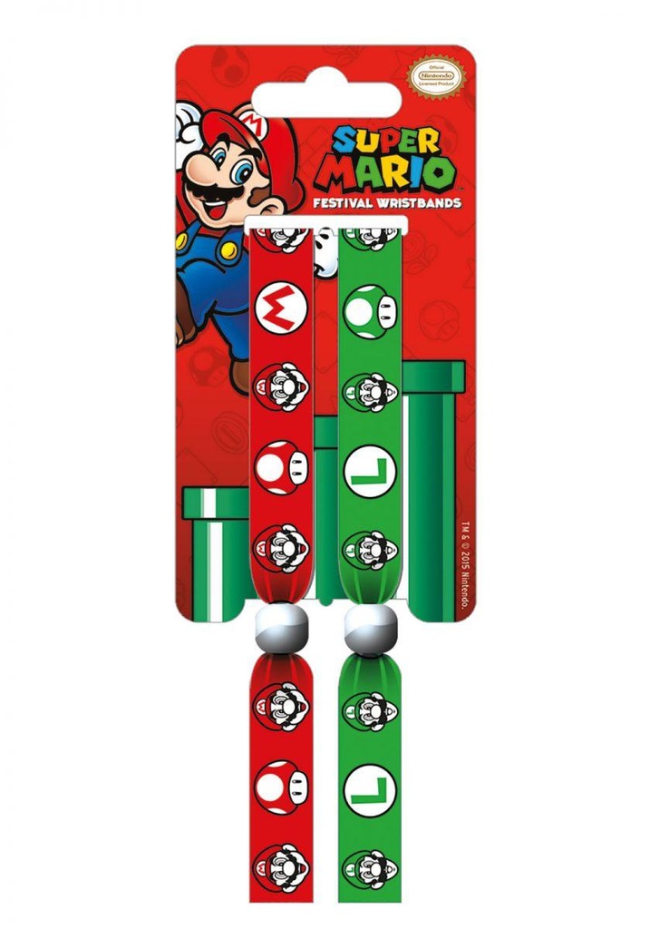Super Mario - materiałowa opaska na rękę