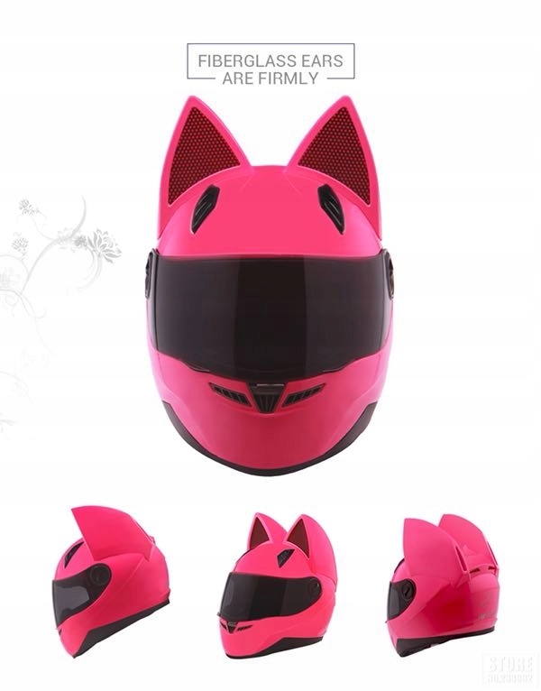 Kask Motocyklowy Cat Look Kot Kobieta Uszy Damski 7546210494 Oficjalne Archiwum Allegro