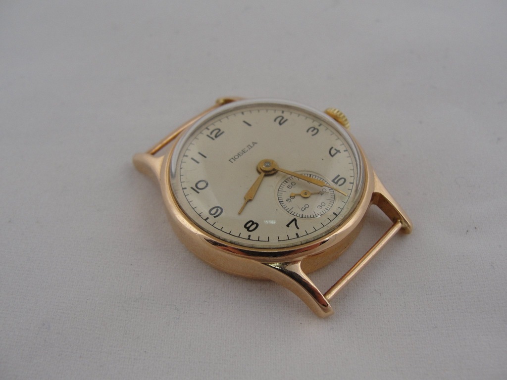 Złoty damski ZEGAREK - POBIEDA 24,06g/14K - DŁ