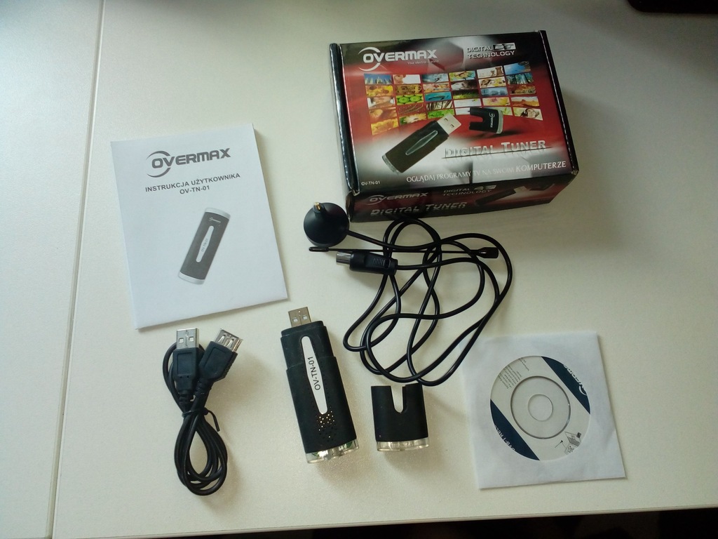 TUNER TV USB OVERMAX OV-TN-01 DVB-T MPEG telewizja