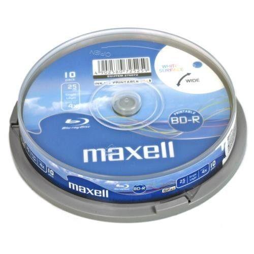 płyty blu-ray BD-R Maxell 25 GB do nadruku 10 szt.