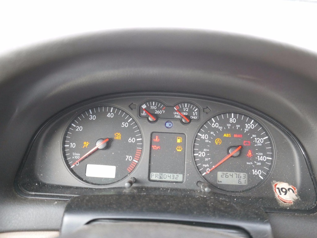 LICZNIK ZEGARY MFA VW PASSAT B5 2.8 V6 96-00 USA