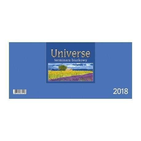 KALENDARZ 2018 BIURKOWY UNIVERSE - NIEBIESKI