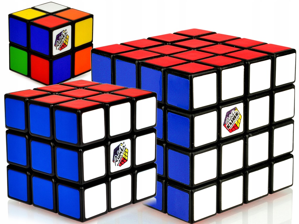 ORYGINALNA KOSTKA RUBIKA Zestaw 3w1 4X4 3X3 2X2