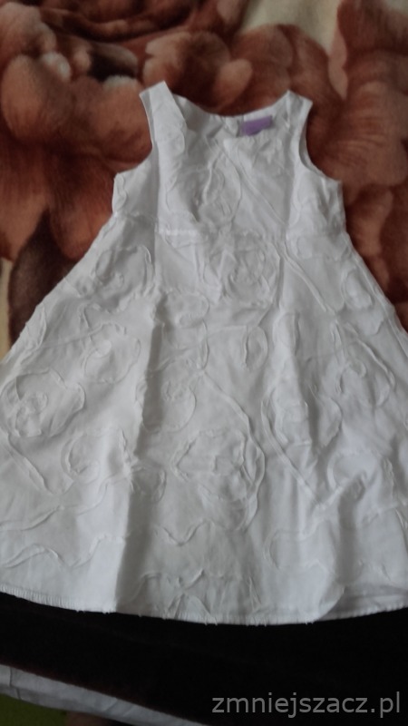 Sukienka 92- biała Lato