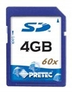 PRETEC SD Card 4GB HighSpeed 60x