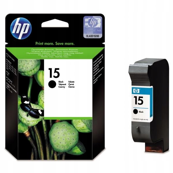 HP oryginalny ink C6615DE, HP 15, black, 500s, 25m