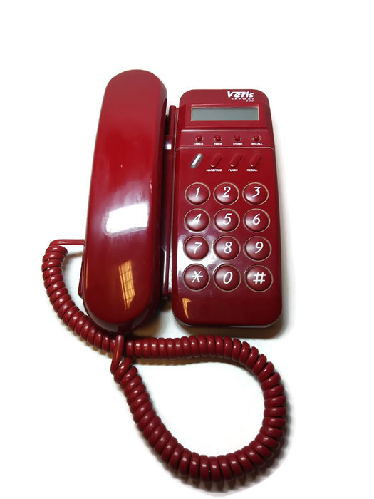 TELEFON STACJONARNY VERIS SKYWAY 300 CZERWONY