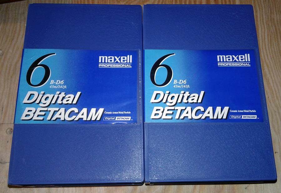 NOWE Digital Betacam MAXELL 6B-D6