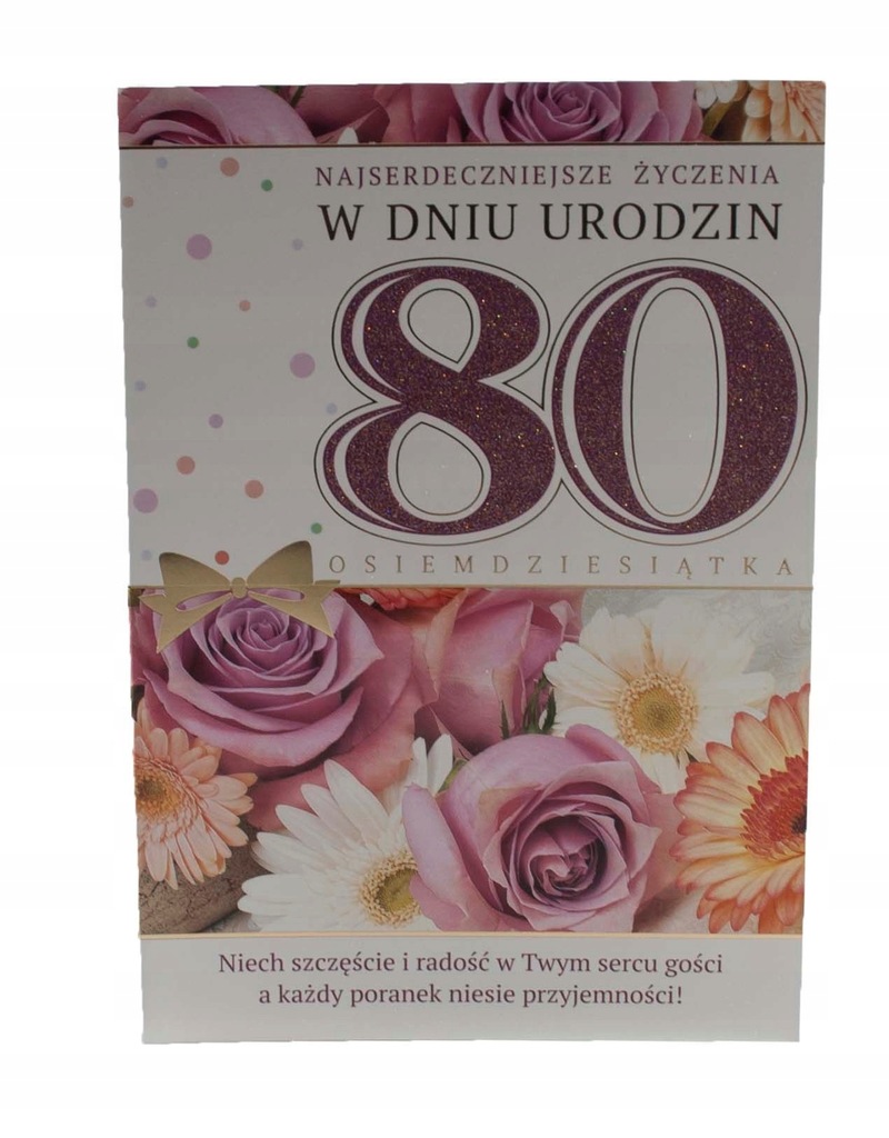 URODZINY KARTKI URODZINOWE 80-TE URODZINY