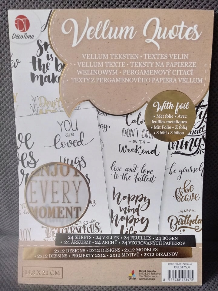 Vellum Quotes - napisy na kalce - scrapbooking