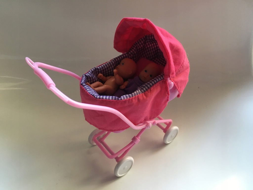 WOZEK DLA LALKI BARBIE STEFFI PLUS DWIE LALECZKI