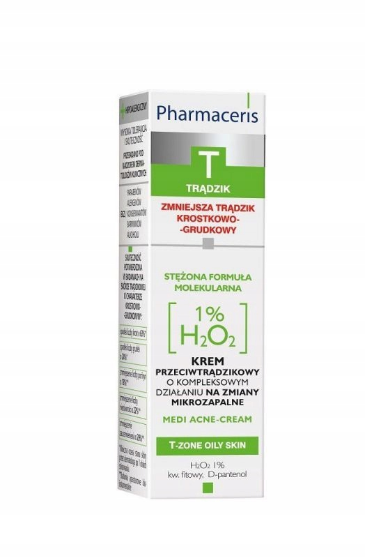 PHARMACERIS KREM PRZECIWTRĄDZIKOWY 1% H2O2