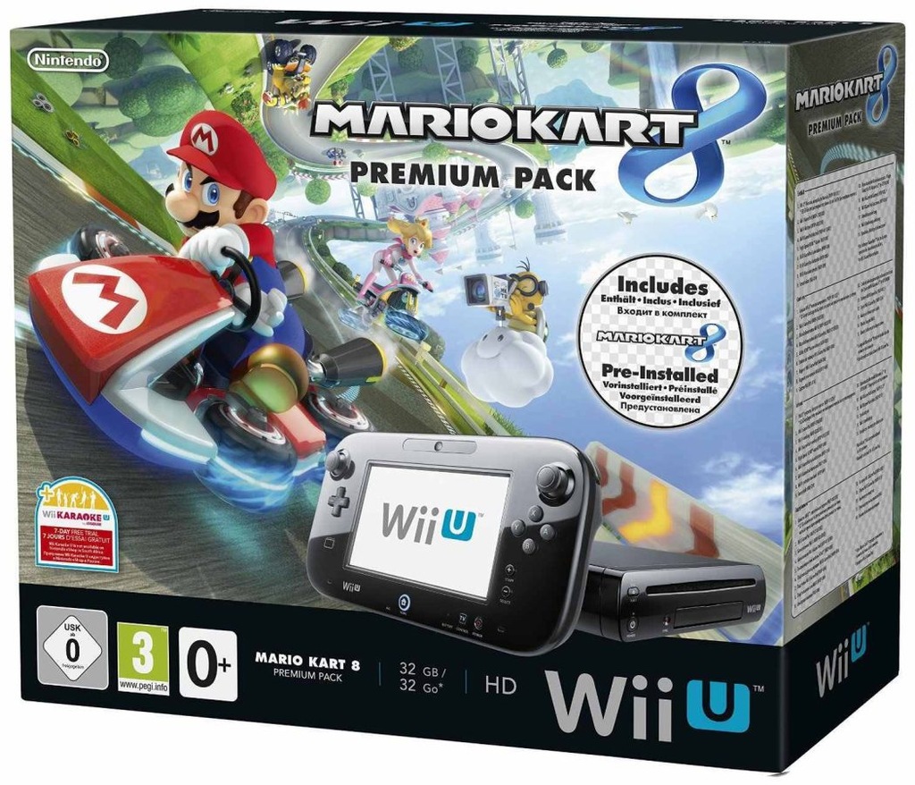 Nintendo Wii U 32GB Premium Pack Czarna GW. + GRA