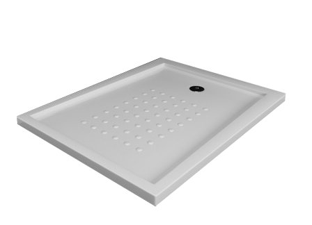 Cienki brodzik 80x100 80x120 6,5 cm + syfon