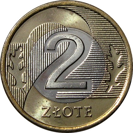 2 zł złote 2017 mennicza z worka lub rolki