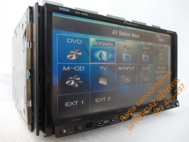 Pioneer AVIC-HD1BT DVD NAWIGACJA DYSK HDD
