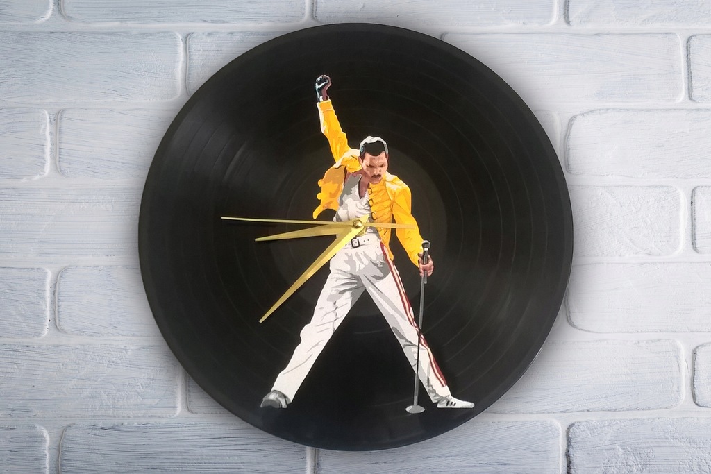 Freddie Mercury Zegar z płyty winylowej