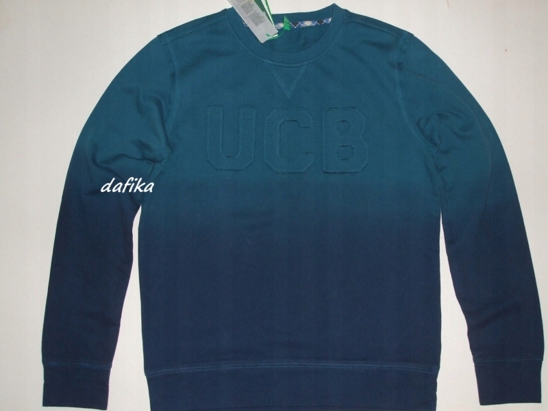 Benetton cieniowana bluza z napisem UCB 12l NOWA