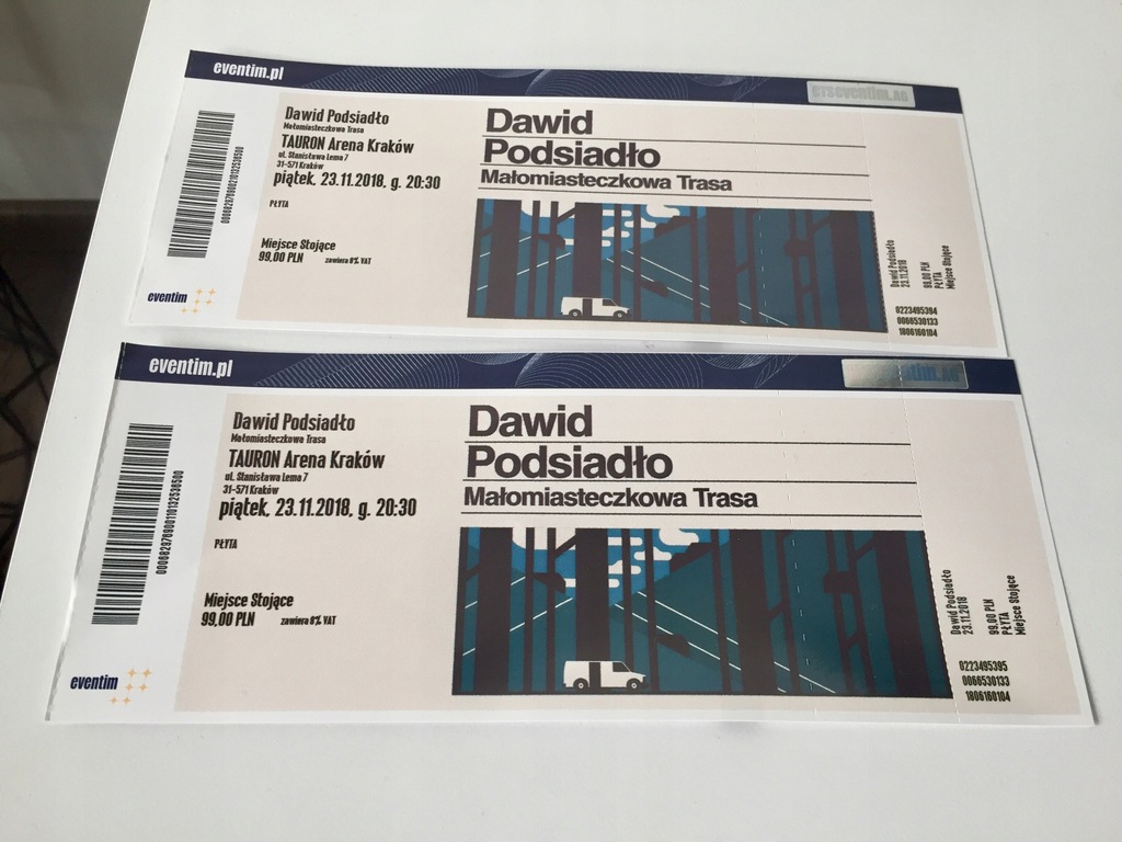 Dawid Podsiadło 2 bilety na koncert w Krakowie