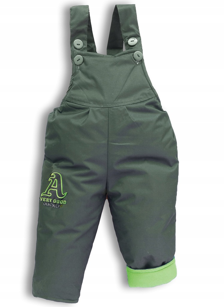 86/92 Chłopięcy ciepły kombinezon zimowy MIĘTOWY - 7600303880 ...