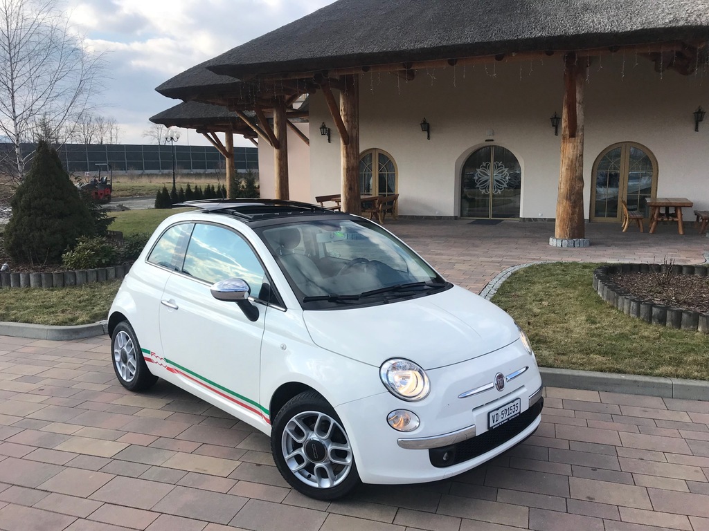 FIAT 500 1.2 SZKLANY DACH ! PIĘKNA ! FV 23% !