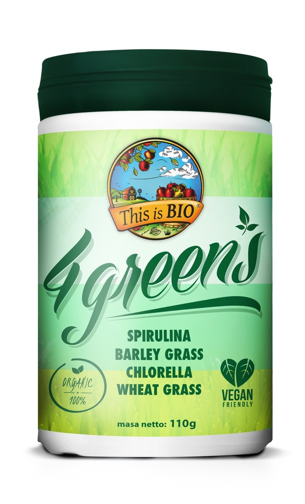 Spirulina Chlorella Trawa Jęczmień i Pszenica 4w1