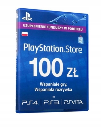 100 PLN ZŁ PLAYSTATION PSN - PL - KLUCZ PS4 PS3