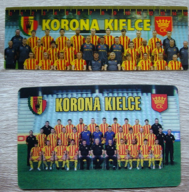 Korona Kielce - zestaw 3D: linijka + magnes