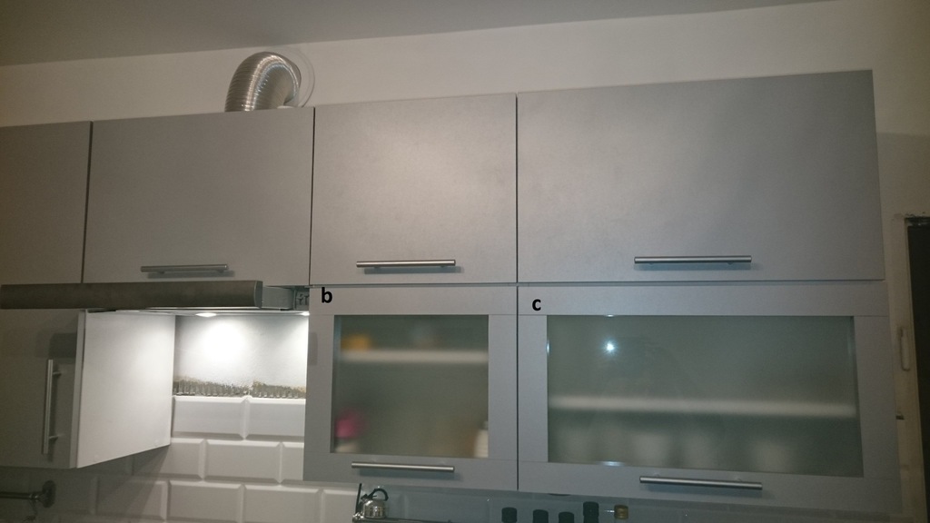 Szafka wisząca kuchnia 60 cm z szybą mleczną