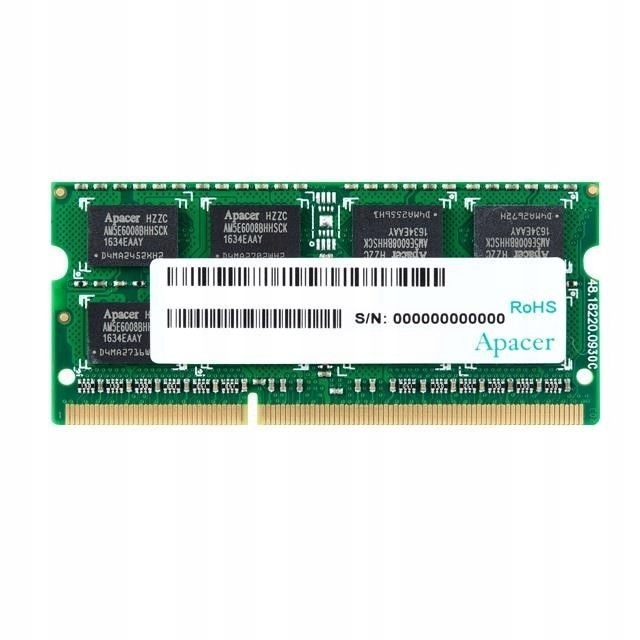 Apacer Pamięć DDR3 4GB 1600MHz CL11 SODIMM 1.35V