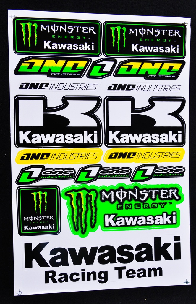 NAKLEJKI KAWASAKI NA MOTOCYKL MOTOCYKLOWE  QUADA