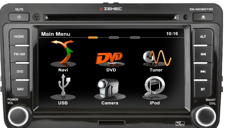 NAWIGACJA RADIO MULTIMEDIA ZENEC NC2011D Passat B6